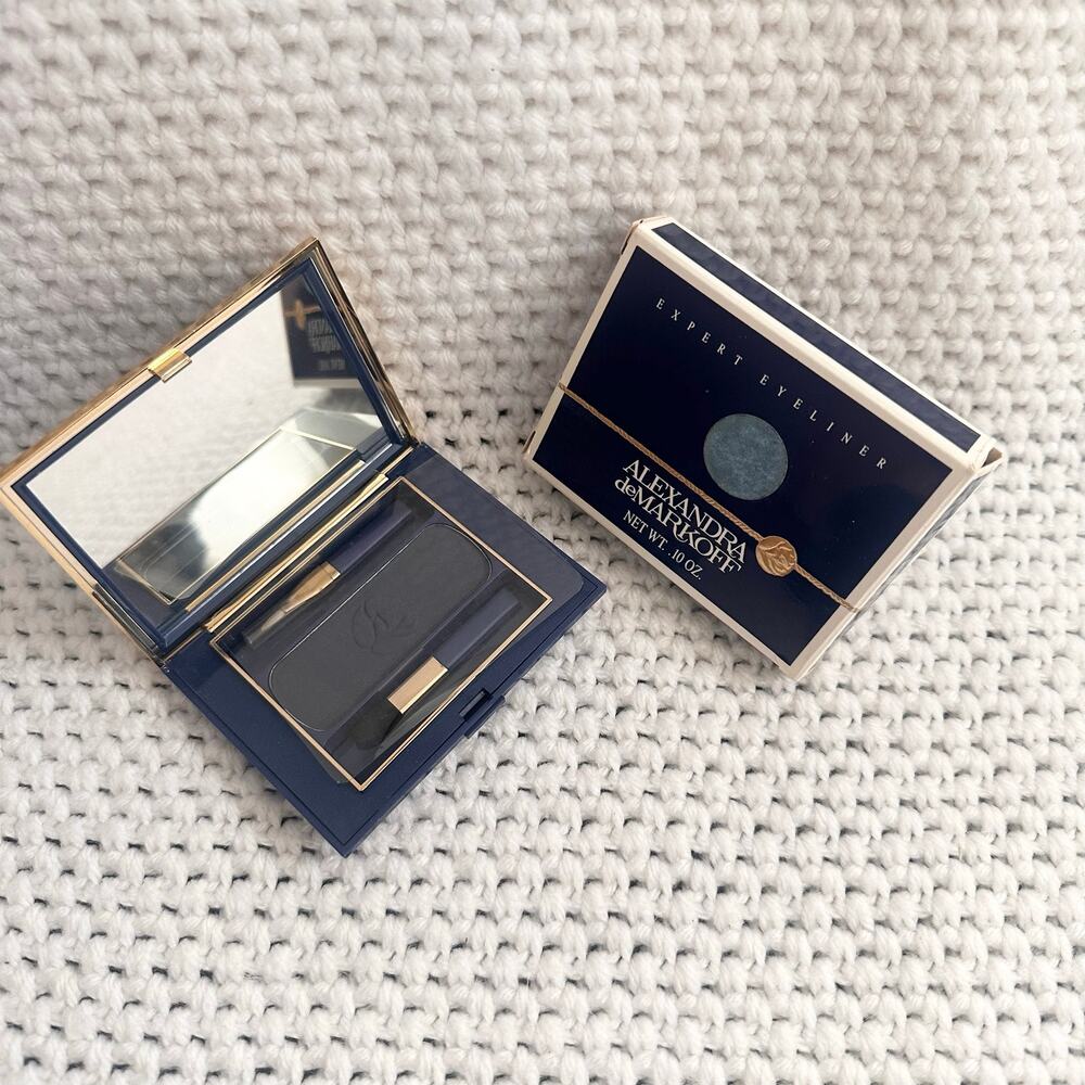 Alexandra de Markoff Expert Eyeliner NIB Expert Blue 0549-02 Compact Applicator